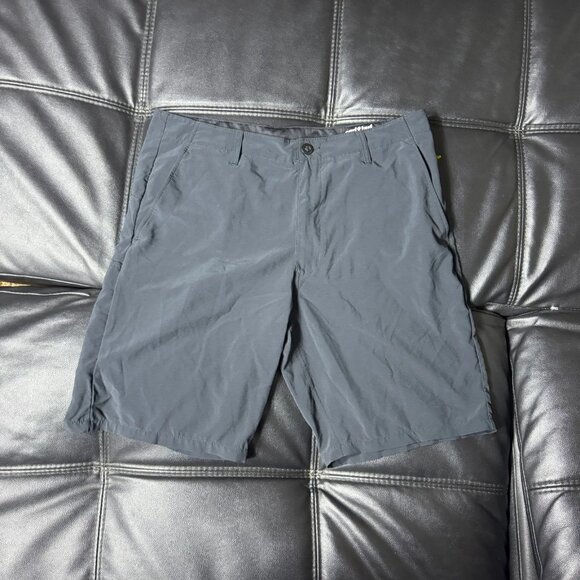 Volcom Men's Surf & Turf Hybrid Shorts Gray Flat Front 4-Way Stretch Size 36 - Picture 1 of 16